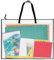 Oaygat 24x36 Inch Bulletin Board Storage Bag Art Portfolio Chart Bag Waterproof Handle Poster Organizer Portfolios Carrying Portfolio Case for Poster and Art Mesh Transparent Handbag Files Tote Bag