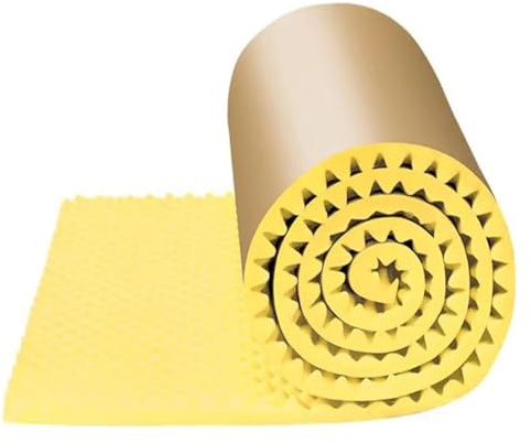 Mousse Acoustique Autocollante Mousse D'insonorisation D'isolation Phonique De 5 M/rouleau, Coussin Acoustique Ignifuge De Type Oeuf De 5 Cm D'épaisseur, Panneaux De Mousse Acoustique Auto-adhésifs Fo