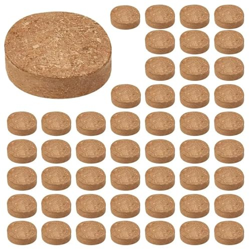 Bloc De Semis De Légumes en Fiber De Coco Compressée, 50 Pièces, Terreau D'empotage, Fournitures De Jardinage Intérieur Et Extérieur