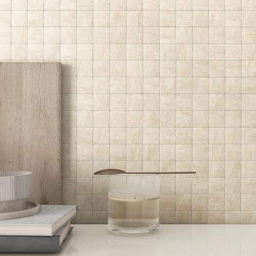M MOFIT Mosaik Klebefliesen Fliesenaufkleber Küche Beige 5 Stück