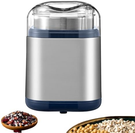 Electric Herb Grinder, 200W Spice Grinder Compact Size, Easy On/off, Electric Pill Crusher, Fast Grinding for Flower Buds Dry Spices Herbs