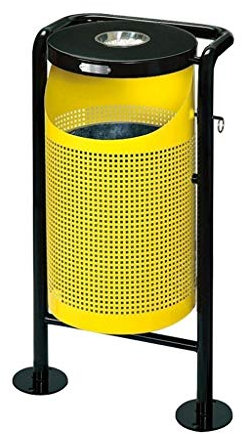 Cenicero al Aire Libre Botes de Basura para Interiores y Exteriores Bote de Basura para Exteriores Contenedor de Basura para Parque Callejero con cenicero Contenedor de Reciclaje para Exteriores de
