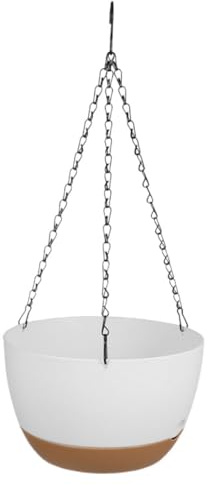 Toyvian Colgante De Plástico Gancho Jardinera para Flores y para Interiores y Exteriores Diseño Elegante y Práctico para y Patio