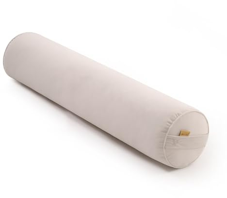 Ailuteie Body Pillow for Adults,Long Round Pillow,Big Cylindrical Pillow,Large Full Bolster Pillows for Side Sleepers (Misty White, 39.37*7.87)