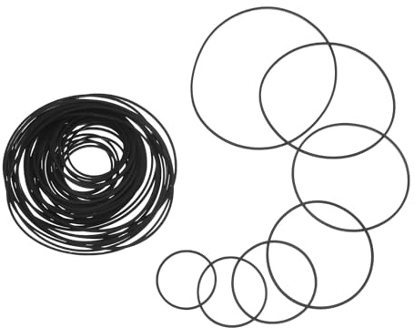 MAGICLULU 100piezas Correa de Goma Plana para Grabadora de Cinta Correa de Transmisión de Repuesto para Reparación de Sistemas de Audio Grabadoras de Casete