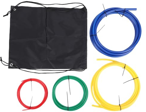 NOENNULL 4 Piegatubi per Tubi in Rame, 1/4pollice, 3/8pollice, 1/2pollice, 5/8pollice, 4ft con Codice, Strisce Piegatubi per Tubi in Rame per Aria Condizionata in Plastica PE per HVAC,