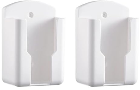 NiuLumea Lot de 2 supports muraux de télécommande pour TV et climatiseur – Support de rangement compact avec support automatique (noir)