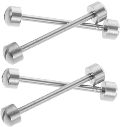 Ipetboom Tiges de Fixation pour Bracelet de Montre en Acier Inoxydable 22 Mm, Lot de 4 Pièces, Vis de Connexion Filetées, Accessoires de Réparation pour Horlogers, Outil de Maintenance