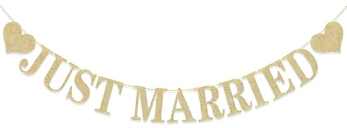 Hochzeitsdeko,Just Married Deko,Married Deko Hochzeitsdeko,Frisch Verheiratet Girlande,Wedding Decorations,Verheiratet Banner,Hochzeitszeremonie,Hochzeitsgirlande,Hochzeitsbanner,Girlande
