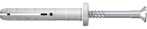 fischer - Cheville à frapper N 5 x 30/5 F avec collerette épaisse et clou tête fraisée/Boîte de 100