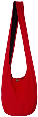 PANASIAM Schulterbeutel Damen & Herren - Große & leichte Schultertasche | Unisex Baumwolltasche, Umhängetasche, 2 Größen mit Reißverschluss & extra Innentasche, robust & pflegeleicht, Baumwolle