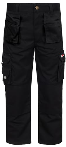 TuffStuff 711J para niños Pro para pantalones de trabajo, Negro, 711J