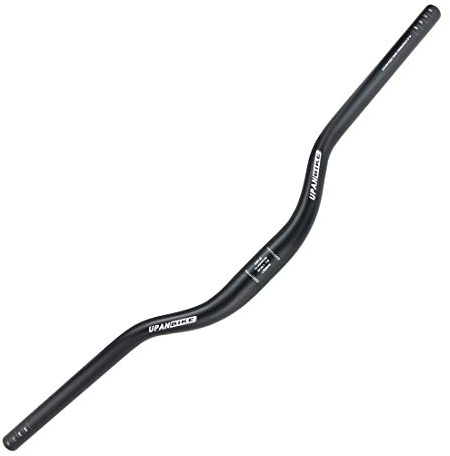UPANBIKE Fahrrad Lenker Aluminiumlegierung Riser Bar Fahrradlenker für Rennrad MTB Mountainbike 31,8mm*700mm,Schwarz