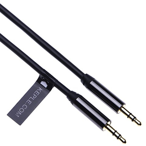 Keple Aux Audio Cable Macho a Macho Stereo 3.5mm Prima Auxiliar Jack Cable para Android Teléfonos, Port?til Bluetooth Altavoces, Aud?fonos Inal?mbricos, Tabletas, Auriculares, MP3, de Coche (1m)