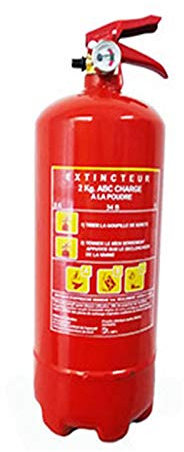 Estintore 1 kg polvere CE con supporto metallico