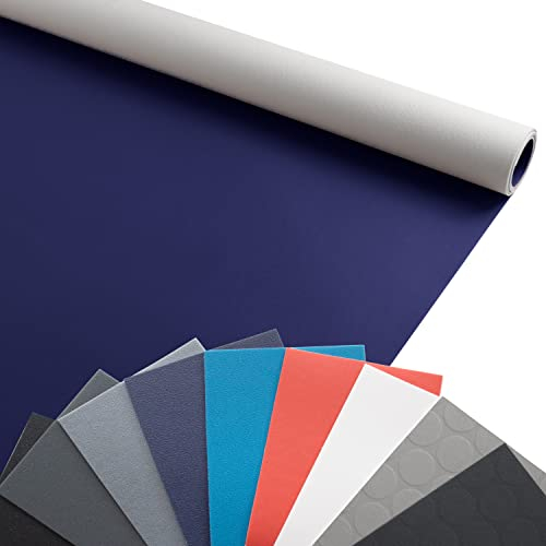 Primaflor PVC Bodenbelag Meterware - EXPOTOP, 2,00m x 1,00m, Uni Blau, Messeboden, Vinyl-Boden für Küche, Wohn- und Badezimmer, Auslegware, Anti-Rutsch, Nicht Reflektierende Oberfläche
