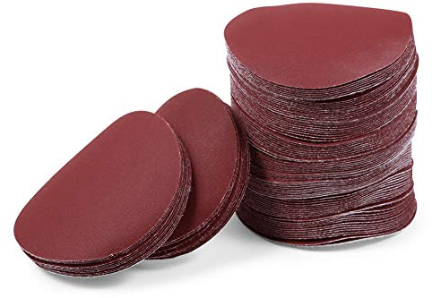LEONTOOL Sanding Discs 3 Inch 400 Grit Hook and Loop Sandpaper 100Pcs Sanding Pad NO-Hole Aluminum Oxide Random Orbital Sander