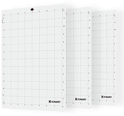 XINART StandardGrip-Schneidematte für Silhouette Portrait (3 Matten, 20,3 x 30,5 cm), StandardGrip, klebriges Cricket-Zubehör, Basteln, Vinyl, Ersatz-Schneidematten für Silhouette Cameo