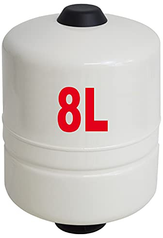 Vaso de expansión 8L Tanque de presión para bomba Control de bomba Caldera de membrana Tanque de presión para control de bomba INVERTER, monitor de flujo