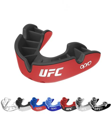 OPRO Mundschutz – Silber-Level Zahnschutz für Boxen, Kampfsport, MMA, Erwachsene & Kinder – Selbstanpassende Schiene für Hockey, Kickboxen, Rugby – Essenzielle Passform – Mit zahnärztlicher Garantie