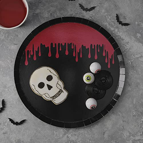 8 Bloody Black Pappteller 25cm