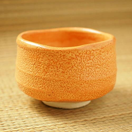 Matcha Chawan japanische grüne Teeschale Mino Yaki ware Aka Shino hergestellt in Japan