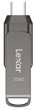 Lexar 256GB JumpDrive Dual Drive D400 USB 3.1 Type-C and Type-A Flash Drive, Up to 130MB/s Read (LJDD400256G-BNQNU)