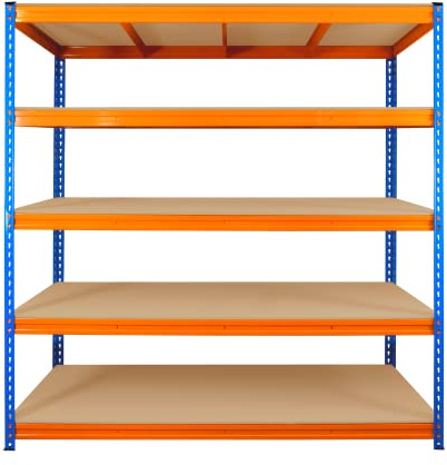 TRADE PRICE DEALS 5 Tier industrial racking warehouse storage shelves shelf units workshop steel garage shelving Unit 350kg Per Shelf (180 x 180 x 60cm)