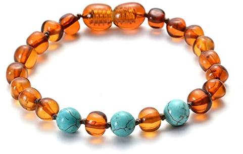 Stfery Damen Armreifen, Edelstein Armband Bernstein Lilabraun 6mm 15cm Perle Armband Chakra Herren Modeschmuck Geschenk