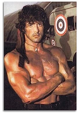 ELedvb First Blood Rambo Sylvester Stallone Tough GuyCanvas Poster Dekorative Malerei Leinwand Wandposter und Kunstbild Druck Modern Familie Schlafzimmer Dekor Poster 08x12inch (20x30cm)