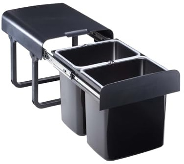EKOTECH Abfallsammler EKKO 40 BIO mit 32 Liter Füllvolumen für 40 cm Schrankbreite