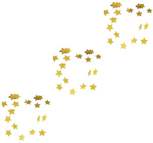 Ciieeo 3 Stück 2 M Glänzende Stern-girlande Banner Einfach Zu Installierende Papierdekorationen Für Geburtstags- Weihnachts- Party- Und Hochzeitsveranstaltungen