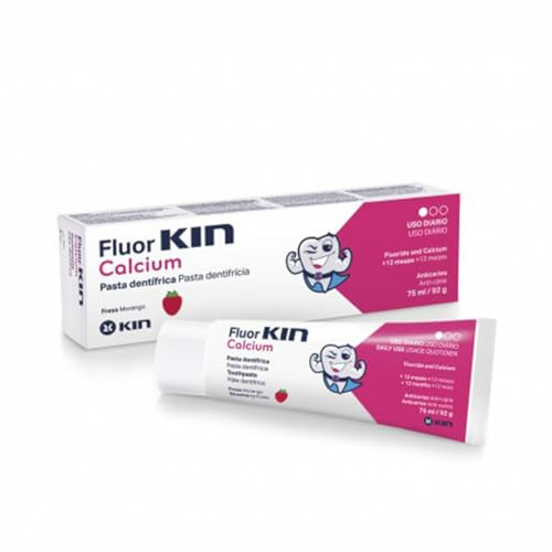 Kin Fluorkin Calcium Zahnpasta, 75 ml, Erdbeere
