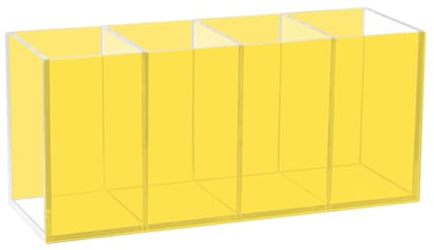 Goldener Acryl-Bleistift-Organizer, Tasse, Make-up-Pinselhalter für Büro-Schreibtisch-Zubehör