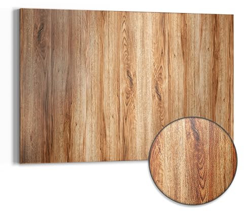 DEQORI Metall Magnettafel | 60x40 cm cm groß | Motiv Natürliche Holztexturen | Whiteboard für alle Magnete | Magnetboard Wand-Tafel für Küche & Büro | Design Magnetwand Pinnwand magnetisch