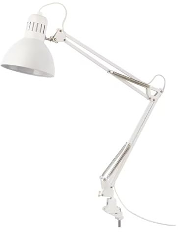 STOP SOUND Lampada da Tavolo e scrivania Bianca, per studio o camera Multifunzionale Design Moderno per soggiorno, Installazione Flessibile e Illuminazione Regolabile o con base (bianco) lampada