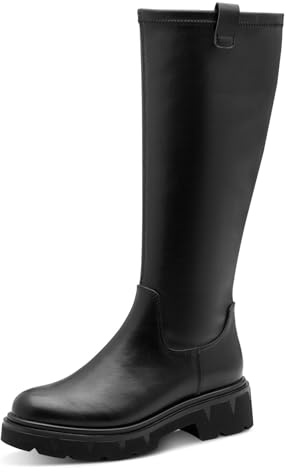 Marco Tozzi Damen Stiefel mit Reißverschluss Elegant, Schwarz (Black), 40 EU