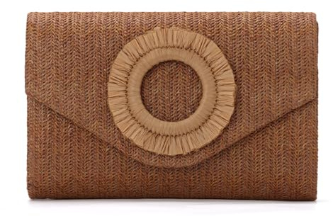 Freiesoldaten Bolsos de Paja para Mujer Bolso de Noche Tejido Bolsa de Playa de Verano para Fiesta Deshierbe Vacaciones