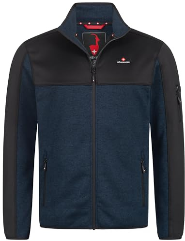 Höhenhorn Naurun Herren Fleecejacke Hybridjacke Strickjacke Softshell