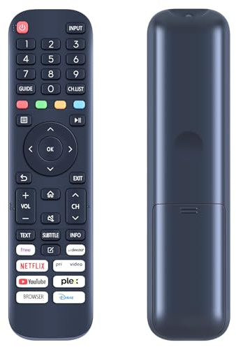 GOUYESHO Telecomando di ricambio per Tele System Smart TV TS27FHDSMV13 TS43FLQLEDSMV15 TS65FLQLEDSMV15 TS55FLQLEDSMV15