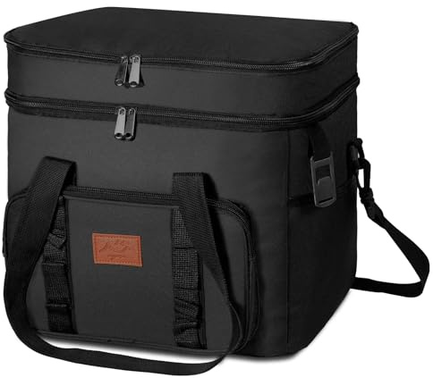 Ainiv 24L Bolsa Térmica, Nevera Portatil, Termo Comida Caliente | Impermeable con Correa para el Hombro Bolsa de Picnic Plegable para Picnics, Camping, Playa, Viajes y Barbacoas