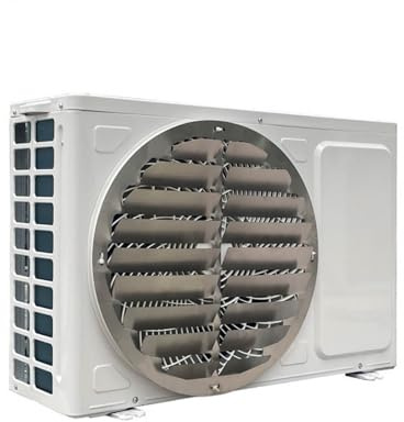 Deflector de Aire Acondicionado Exterior, Guía de Aire de Acero Inoxidable Redonda para Cambiar Dirección del Viento para Balcón y Jardín(Ø 43cm)