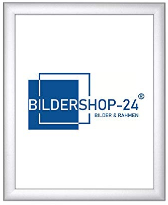 Bildershop-24 Puzzlerahmen Bilderrahmen Valencia 37,5X98cm Alu gebürstet für ca. 500-1000 Teile