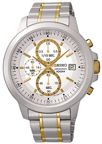 Seiko neo sports orologio Uomo Analogico Al quarzo con cinturino in Acciaio INOX SKS447P1