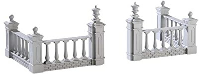 Lemax Village Collection Plaza Fence, Set of 4 #74237