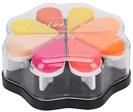 8 Farben Stempelkissen Bunt, Stempelkissen Kinder Fingerstempel Craft Ink Pad Stempelkissen für Art Schedule Book Scrapbook(#7)