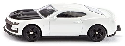 Siku 1538, Chevrolet Camaro, Metall/Kunststoff, Weiß, Motorhaube zum Öffnen, Anhängerkupplung
