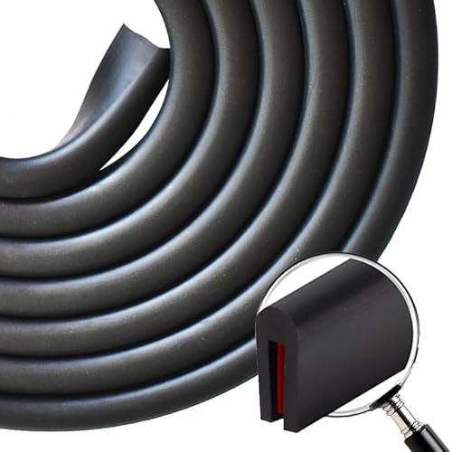 Kantenschutz Gummi, Kantenschutzprofil, Kantenschutz Blech, für Bordkanten von 0,8mm bis 1,5mm, EPDM, Kleber innen, flexibel und langlebig, ideal zum Schutz von Aluminium - und Metallkanten. 3 Meter