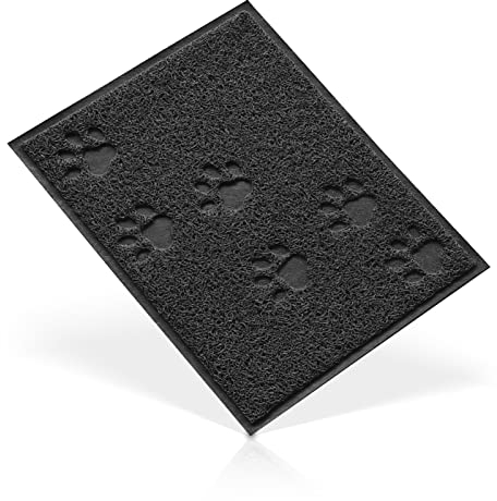 KongJies Futtermatte wasserdicht rutschfest für Hunde und Katzen (schwarz)