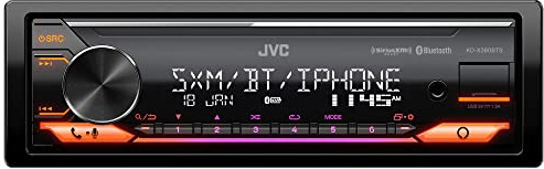 JVC KD-X380BTS Digital Media Car Receiver Featuring Bluetooth, USB, SiriusXM, Amazon Alexa
